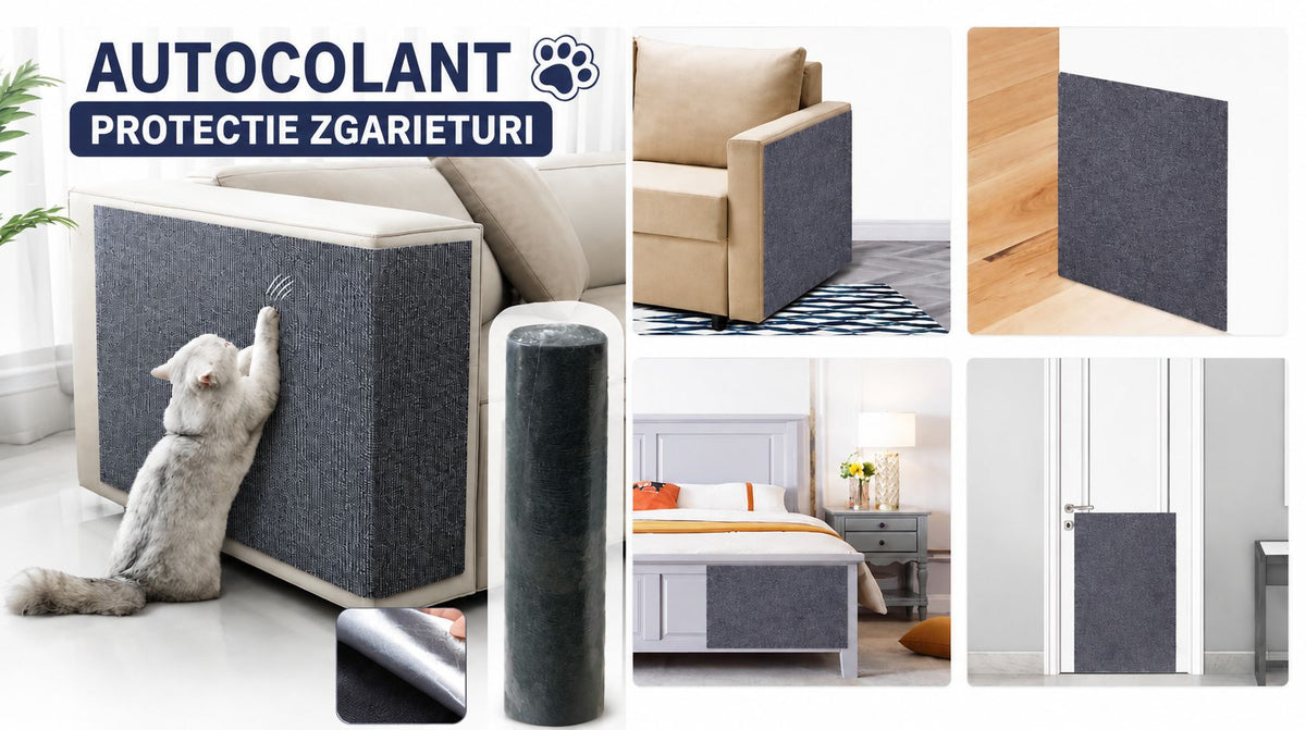 Autocolant Protecție Mobilier Antizgârieturi Pisici